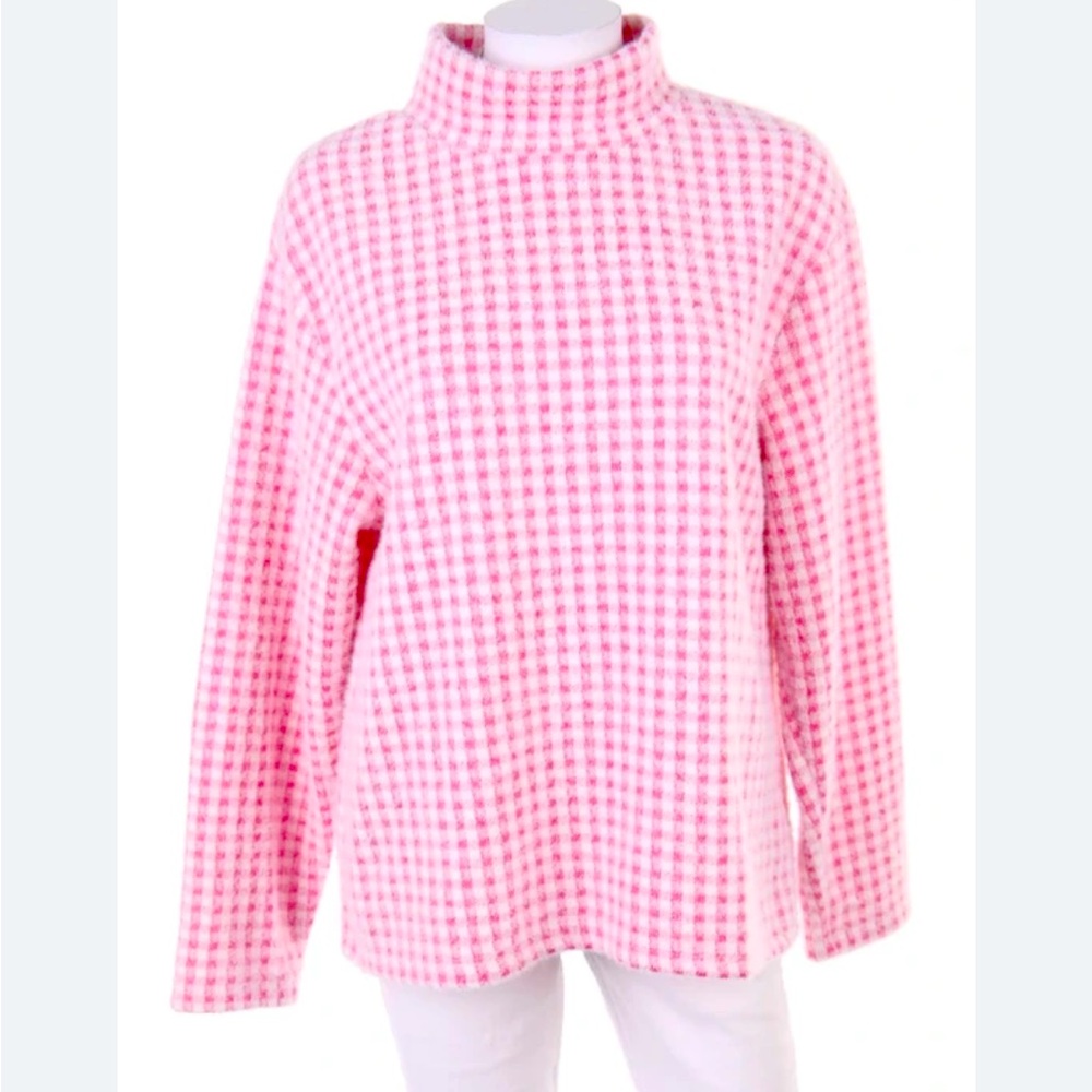 Zara houndstooth turtleneck sweater